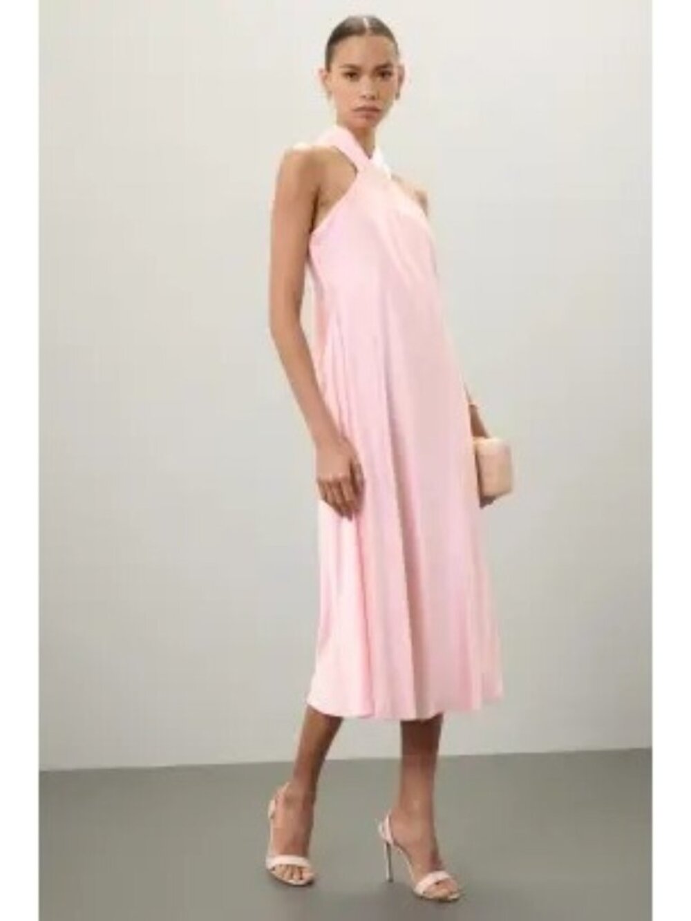 R-122. Ralph Lauren Prasetijo Halter Midi Dress